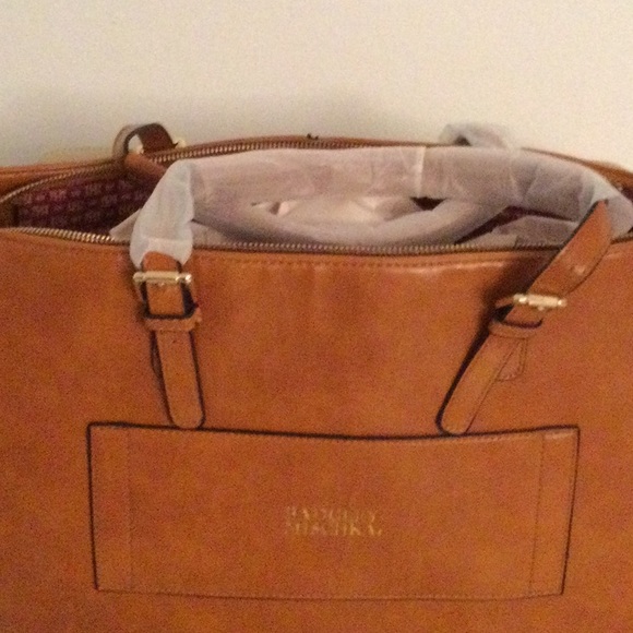 NWT BADGLEY MISCHKA Vegan Leather Bag Tote Crossbody removable strap - Picture 10 of 15